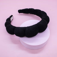 Puffy Terry Cloth Padded Spa Headband with Scrunchies